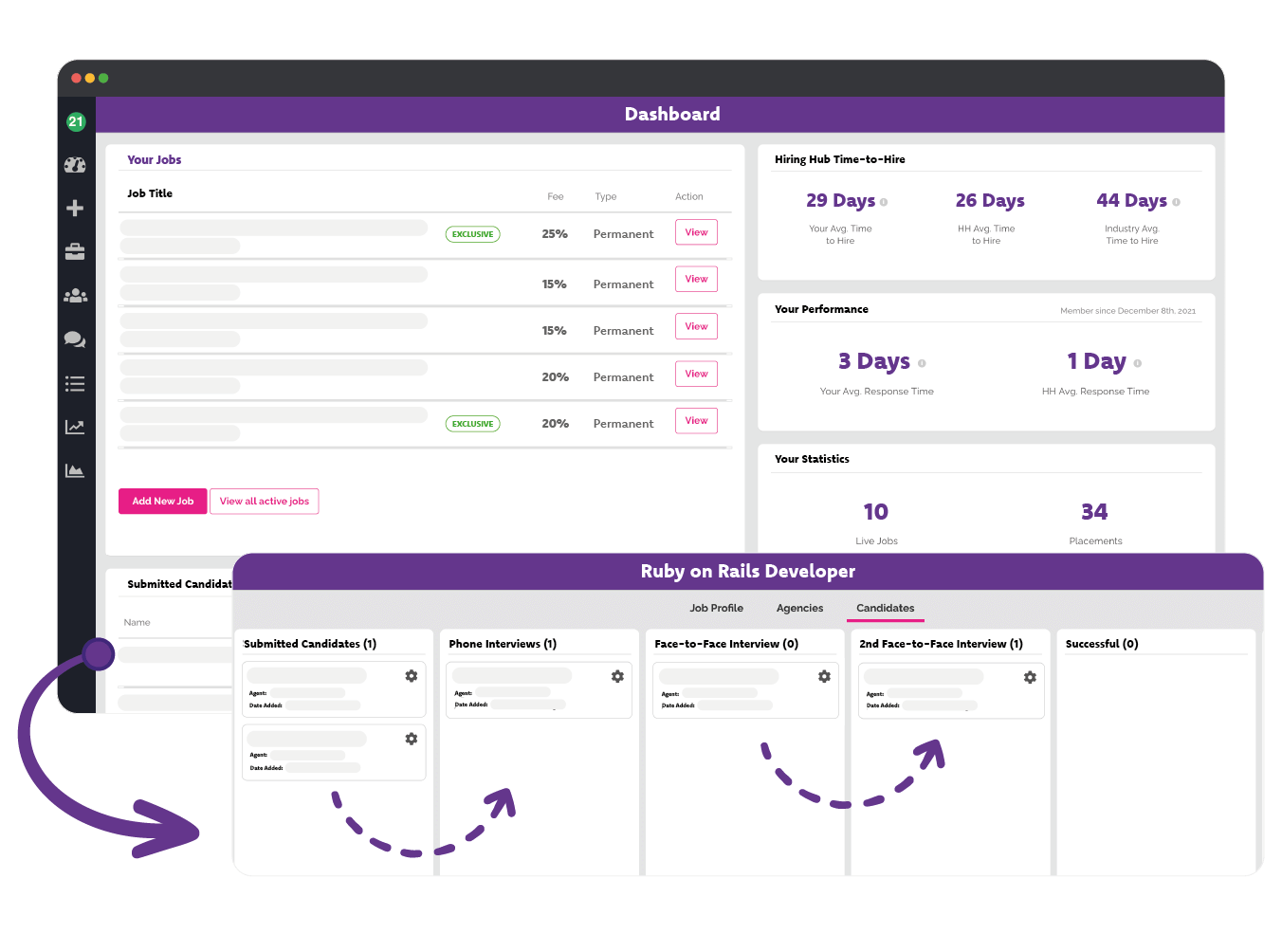 Accelerate Hiring, Save Time Icon